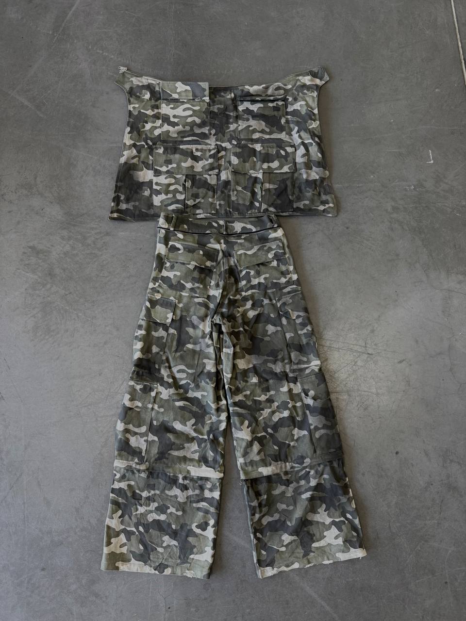 "CN44 DIRTY GREEN CAMO PANTS"