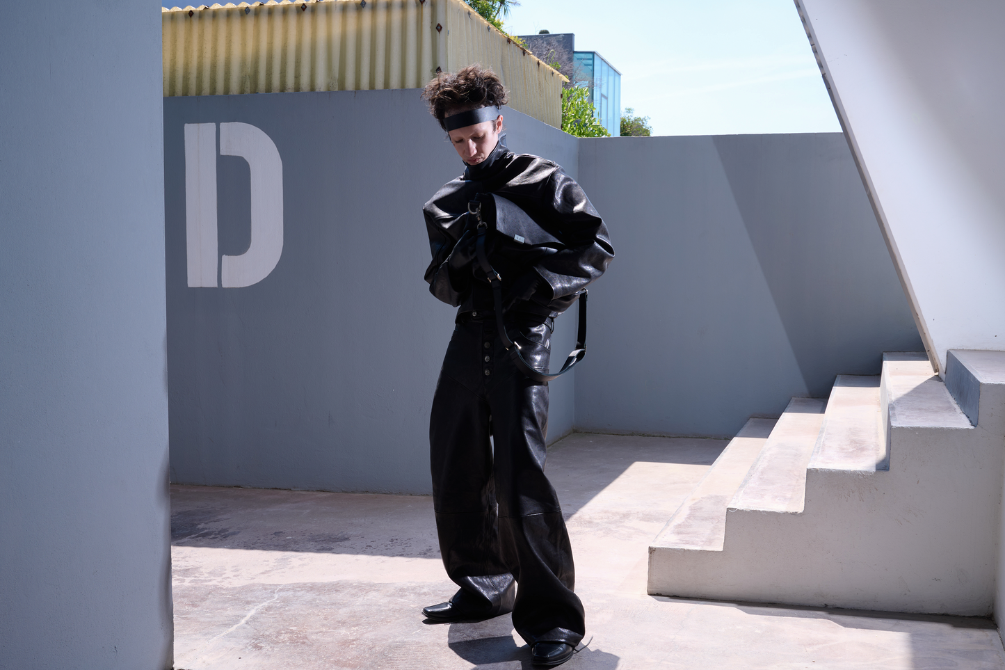 «++» Black Leather Pants