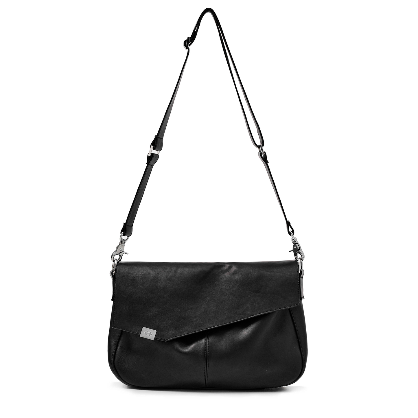 «++» Black Leather Bag