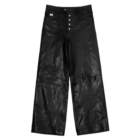 «++» Black Leather Pants
