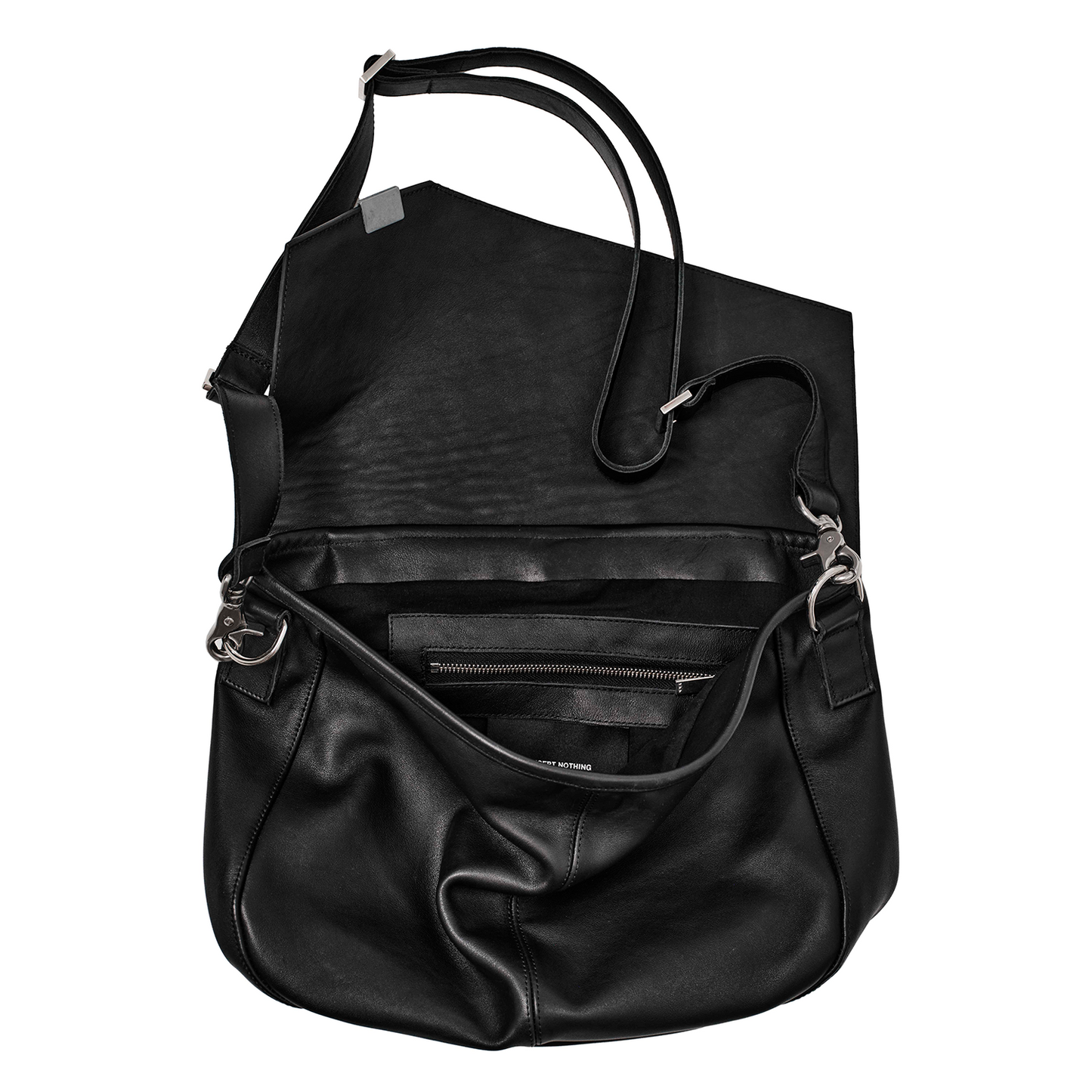 «++» Black Leather Bag