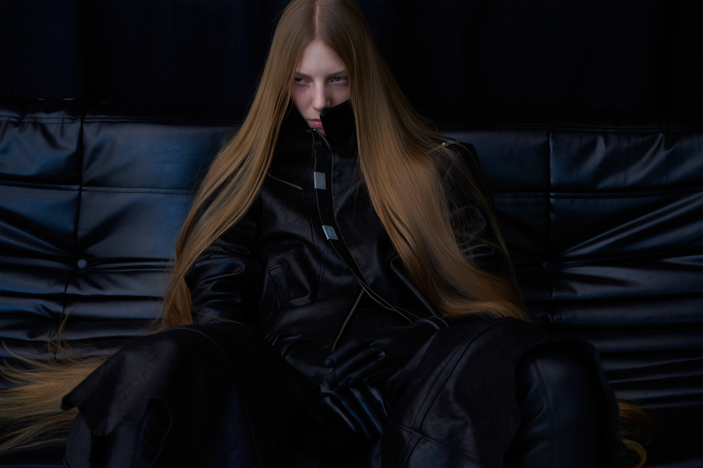 «++» Black Leather Jacket