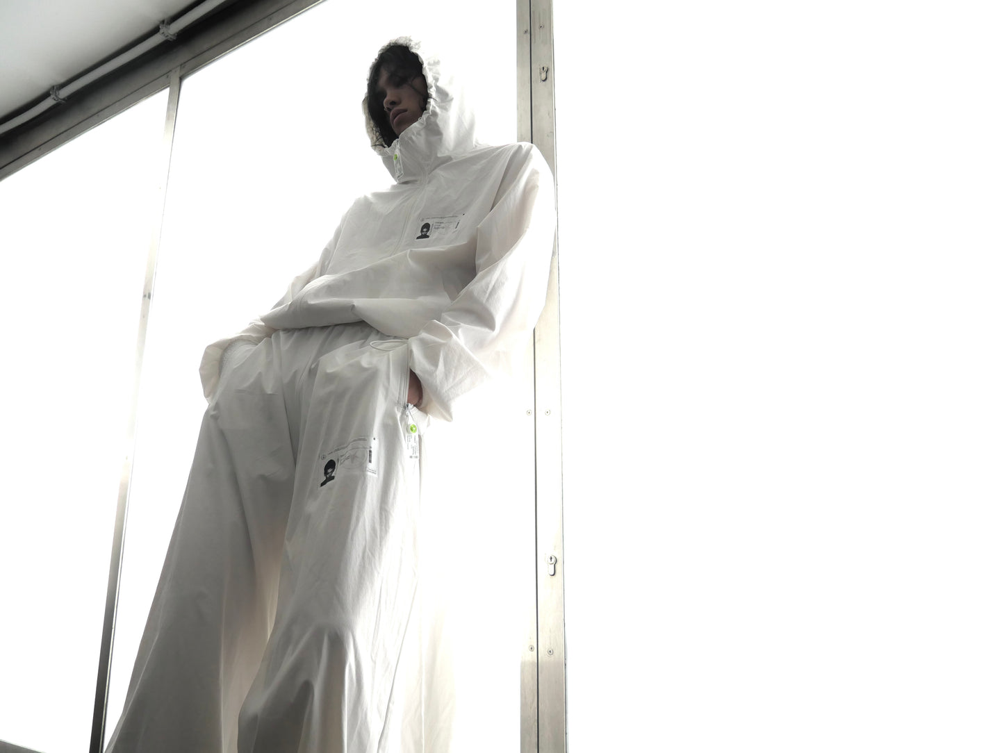 Patient Uniform #7599631 (White Sleeved Pants)